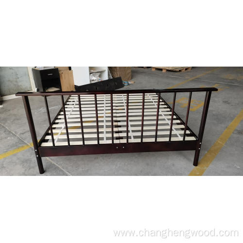 Most popular new style solid wood pine bed with painting or oiled